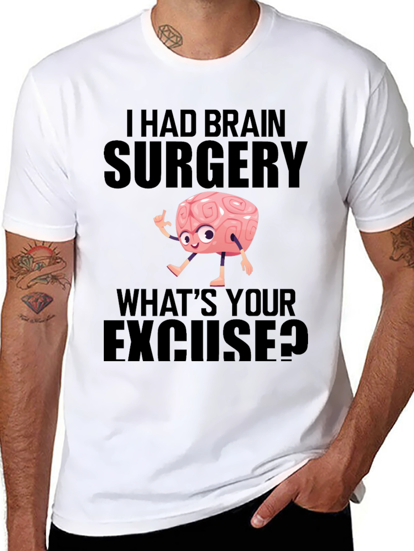 Brain Surgery Excuse T-Shirt - Funny Graphic Tee