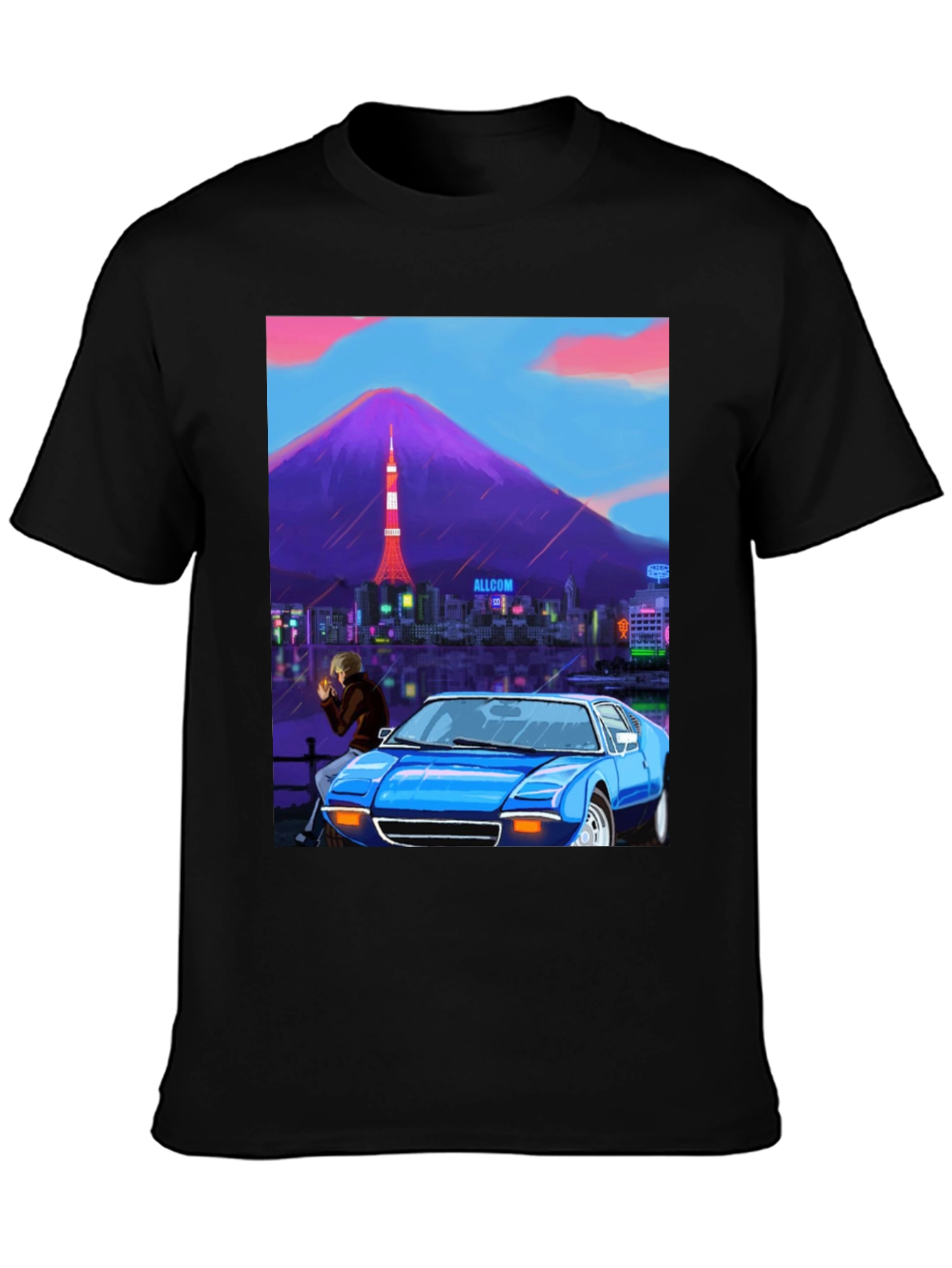 Tokyo Car Scene Graphic Tee