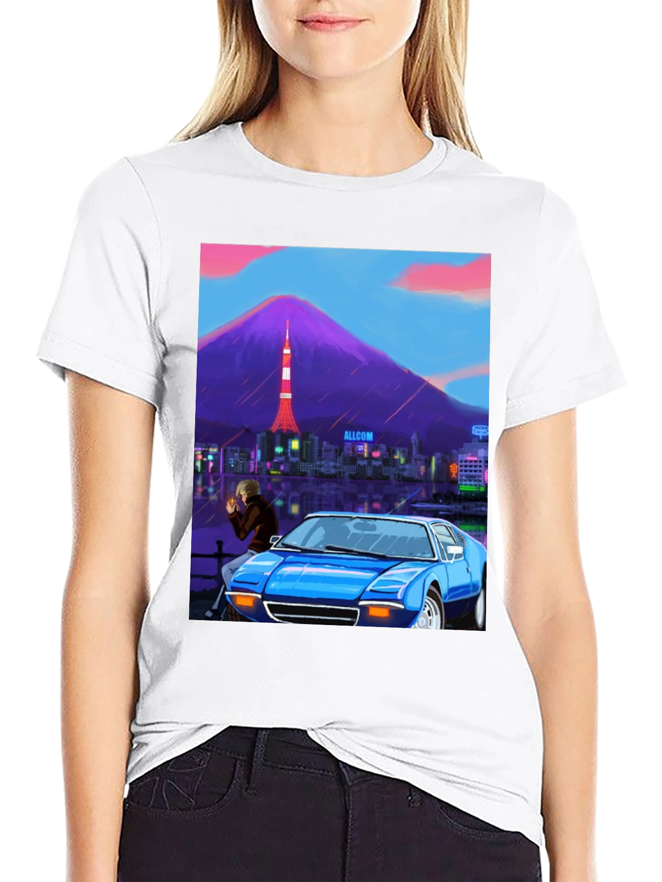 Tokyo Car Scene Graphic Tee