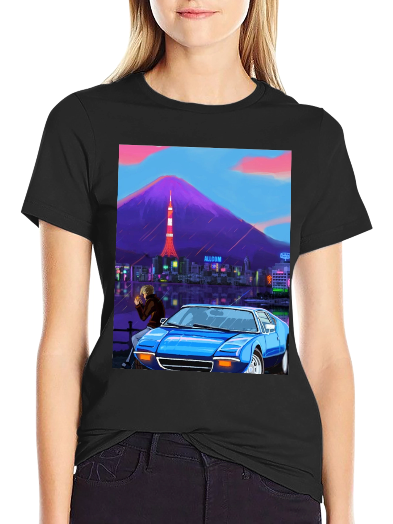 Tokyo Car Scene Graphic Tee