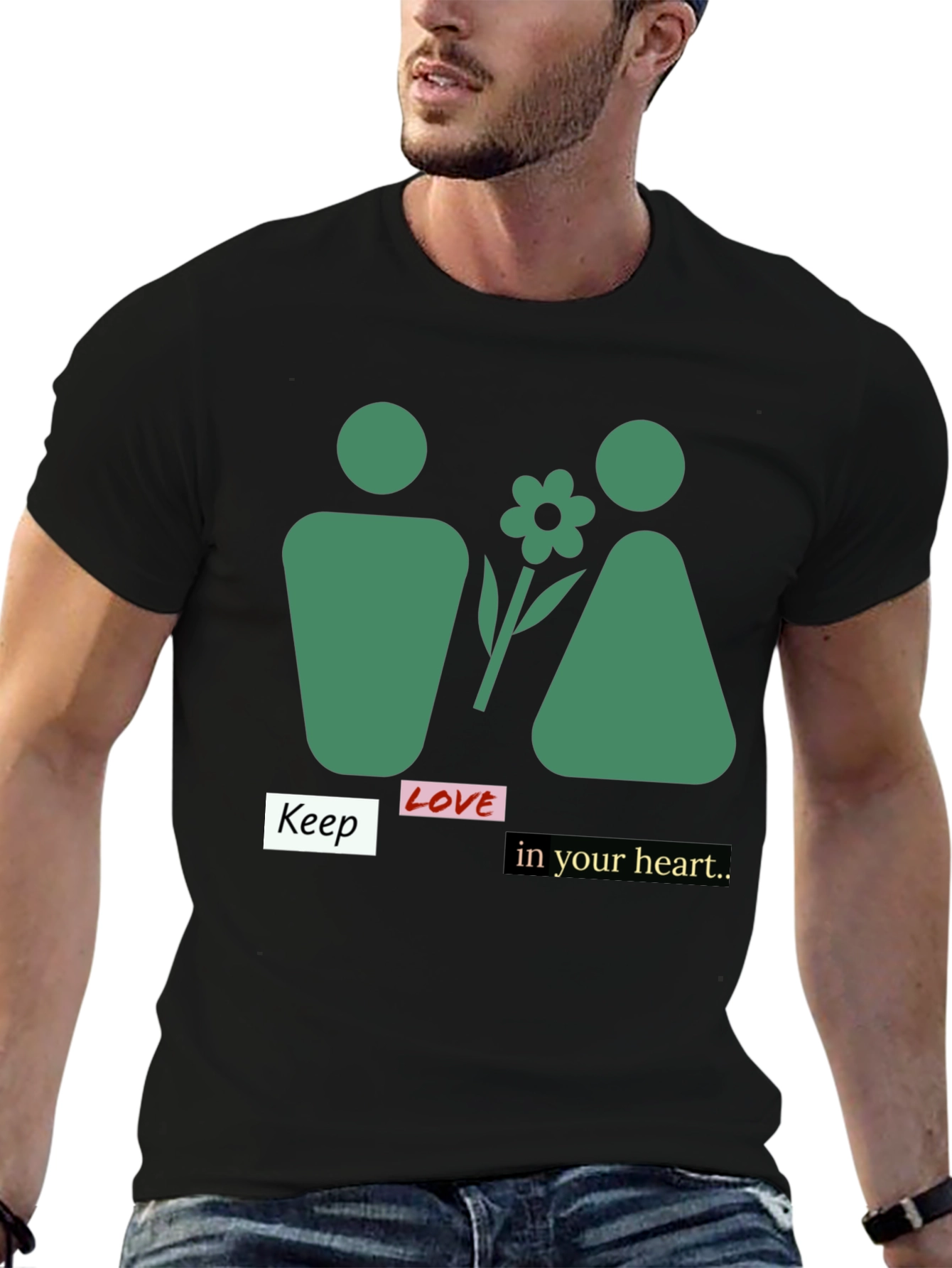 Keep Love In Your Heart Graphic Tee - Unisex