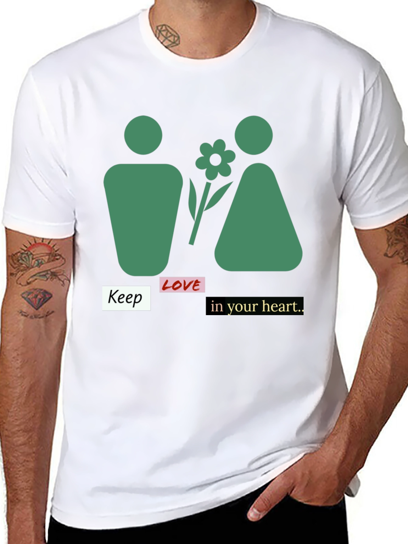 Keep Love In Your Heart Graphic Tee - Unisex