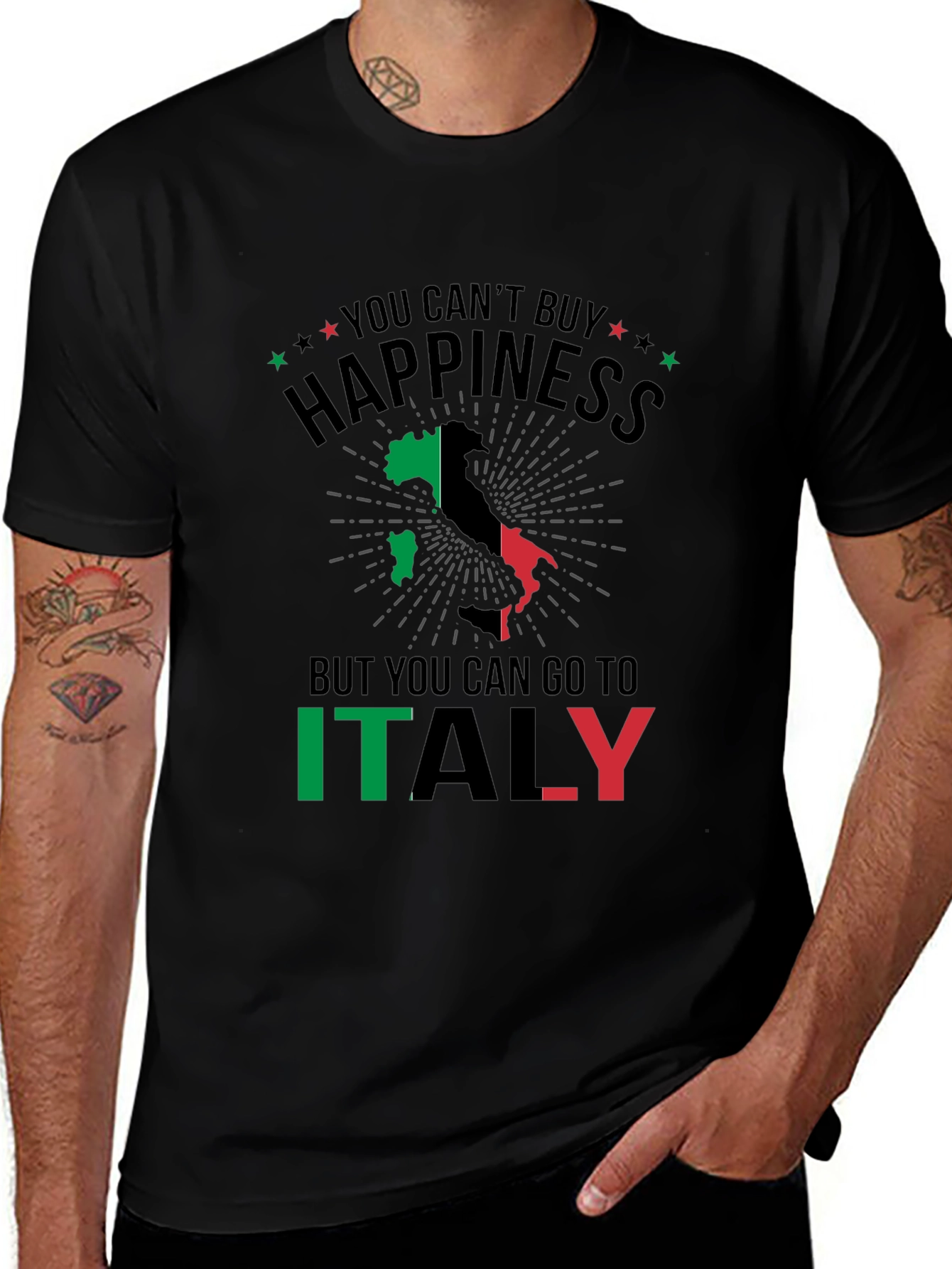 Italy Happiness T-Shirt - Travel Souvenir Tee