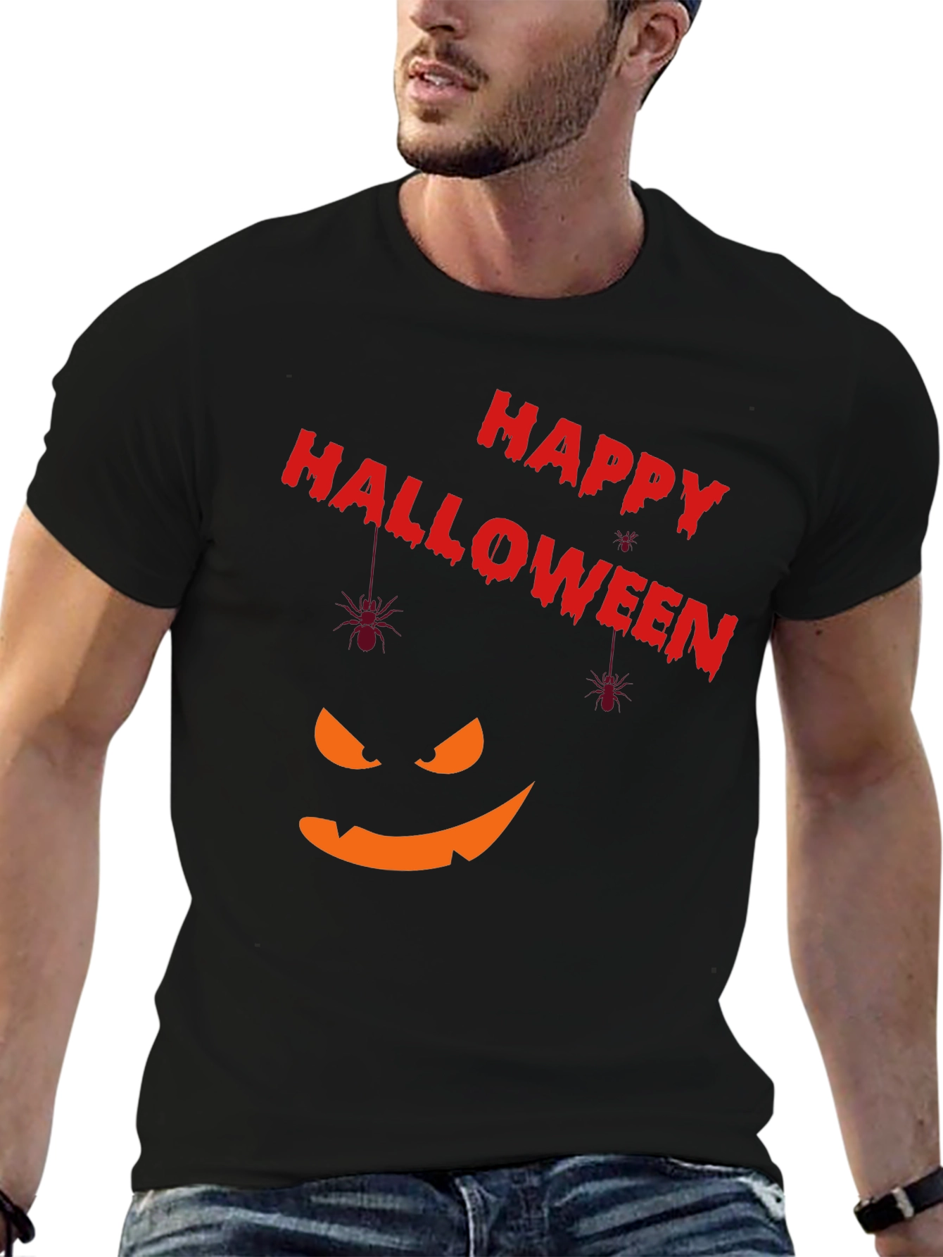 Happy Halloween Pumpkin Face T-Shirt