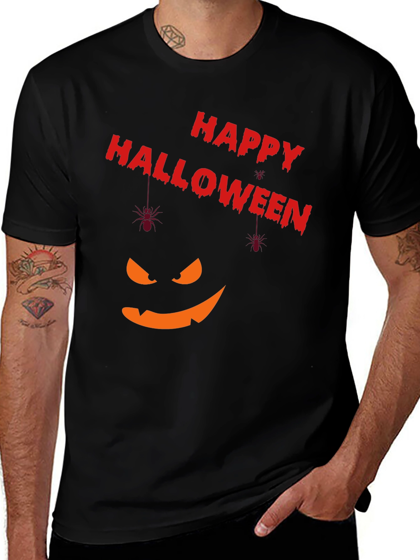 Happy Halloween Pumpkin Face T-Shirt