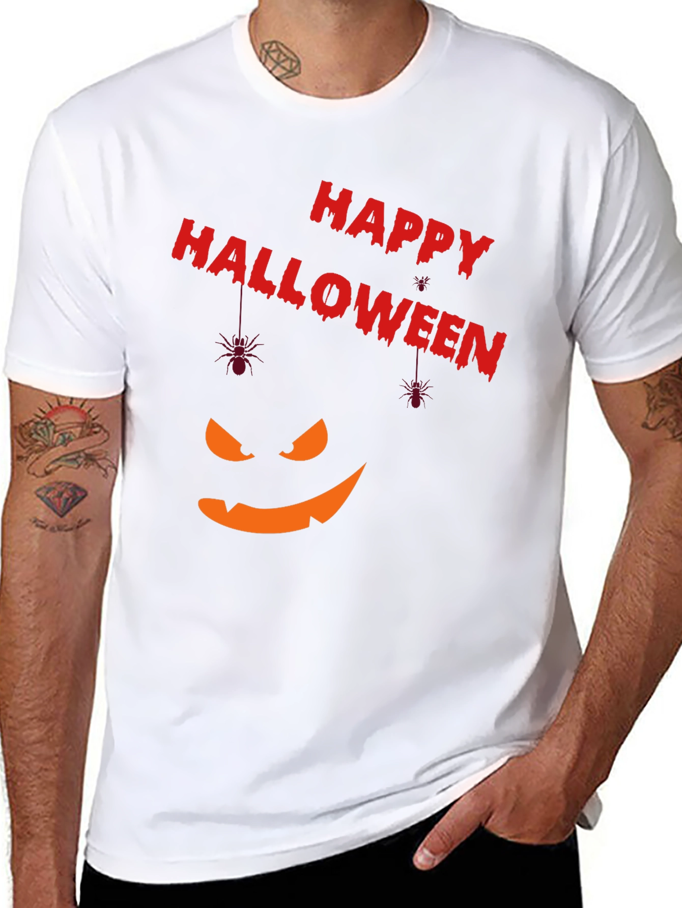 Happy Halloween Pumpkin Face T-Shirt