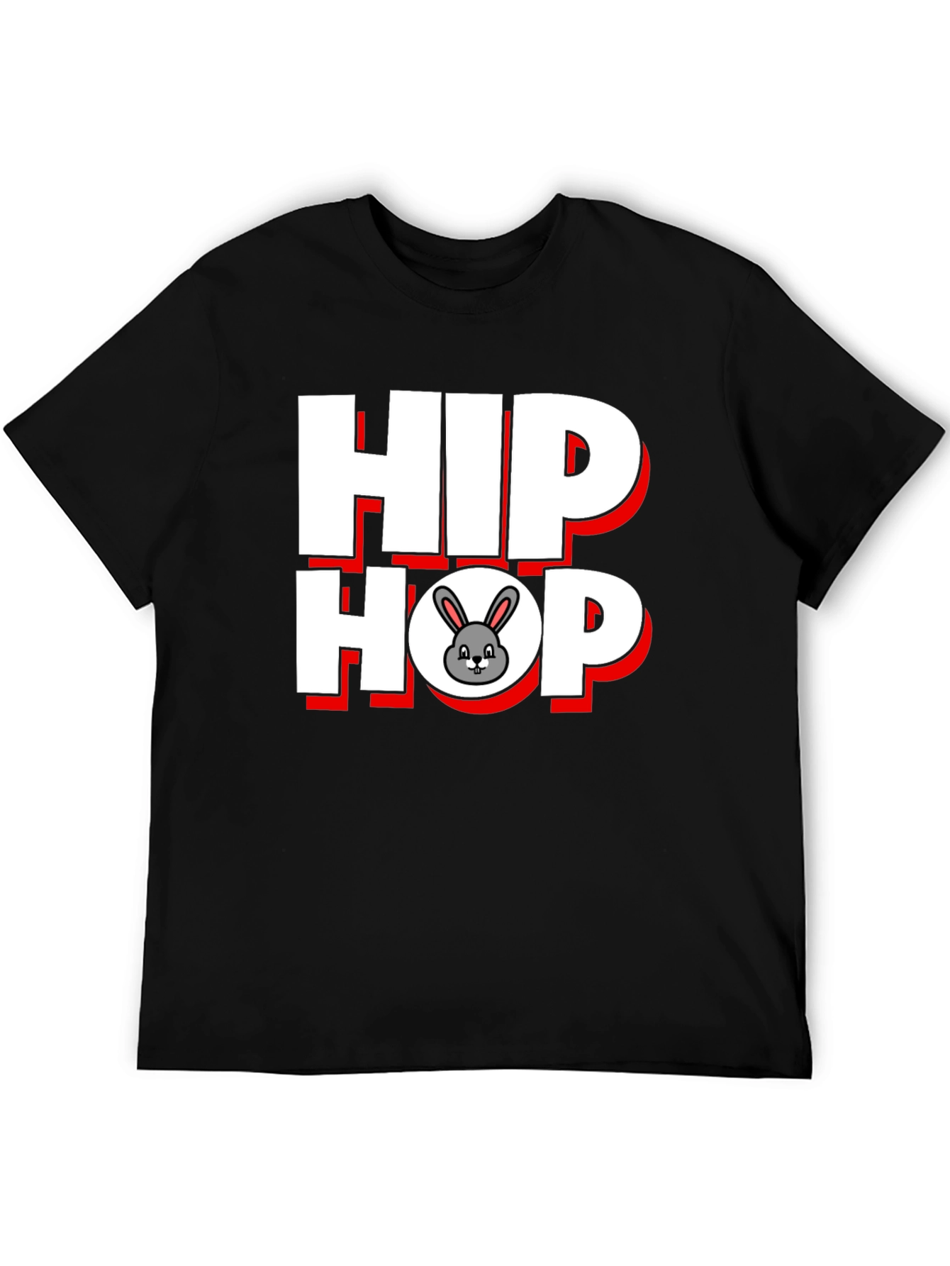 Hip Hop Bunny Graphic T-Shirt