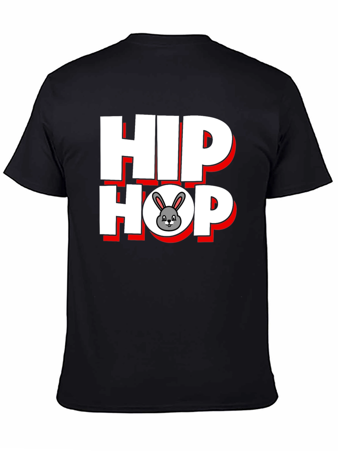 Hip Hop Bunny Graphic T-Shirt