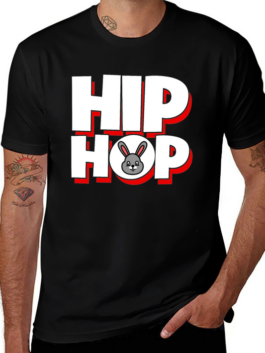 Hip Hop Bunny Graphic T-Shirt