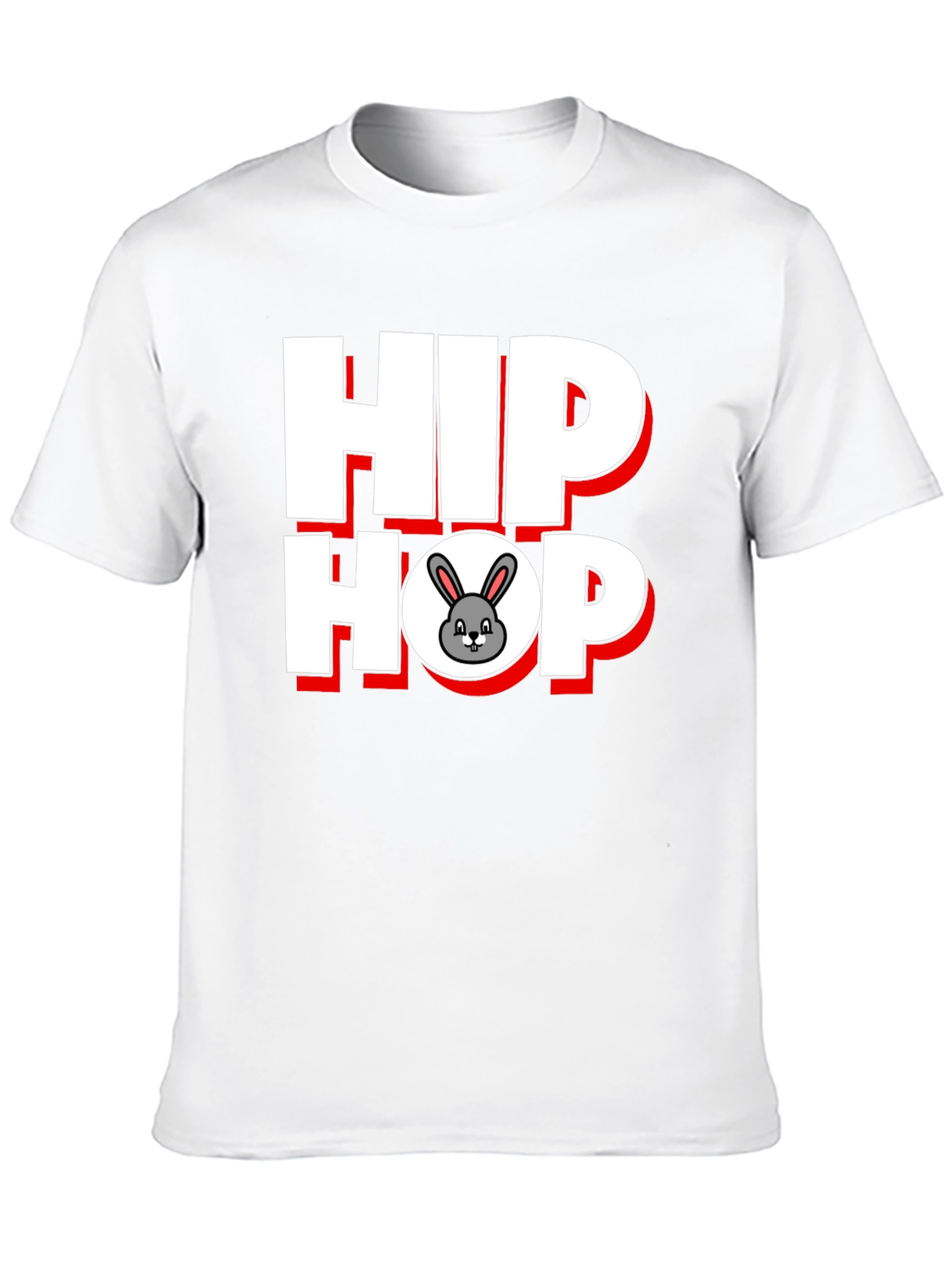 Hip Hop Bunny Graphic T-Shirt