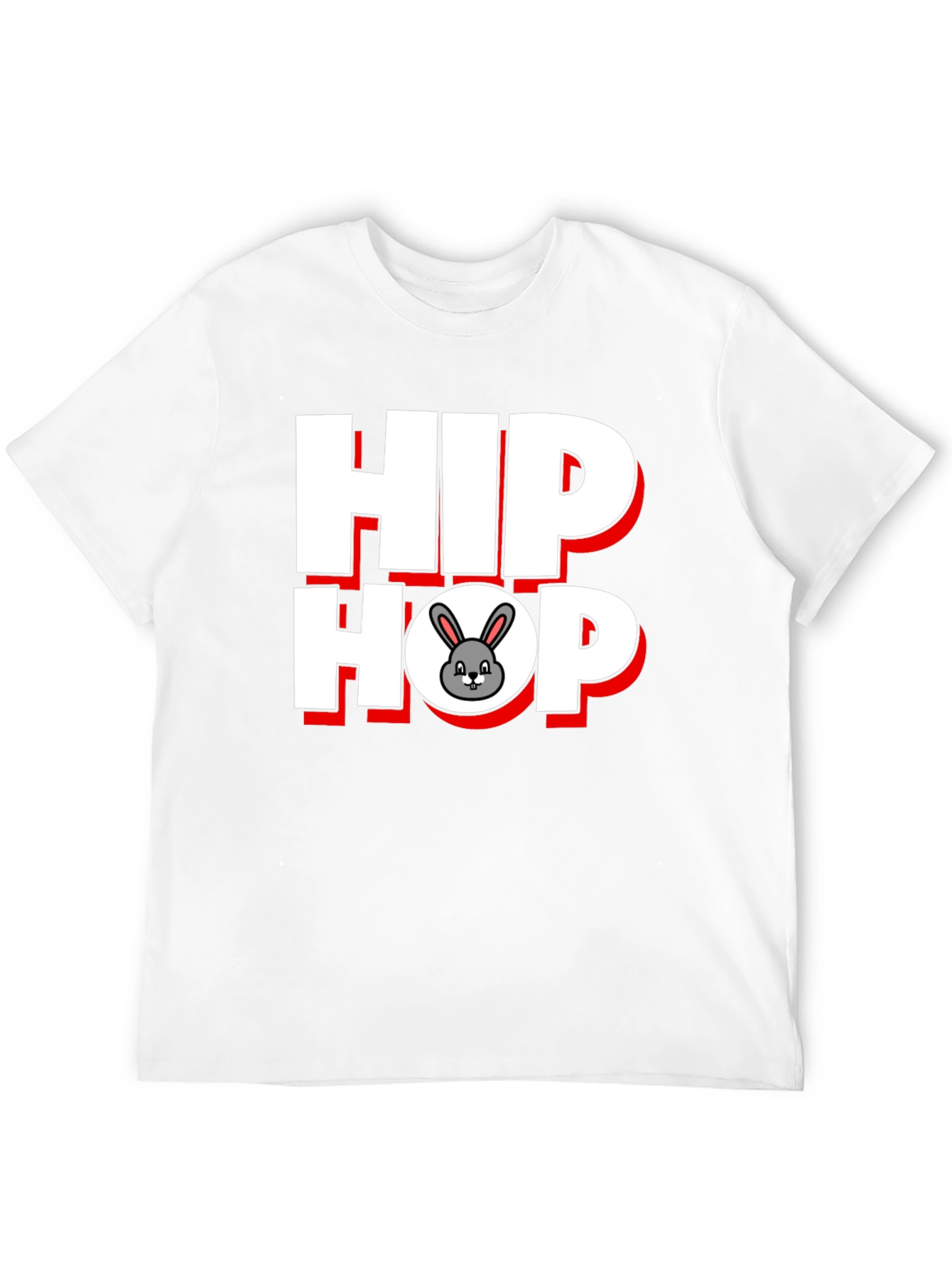 Hip Hop Bunny Graphic T-Shirt