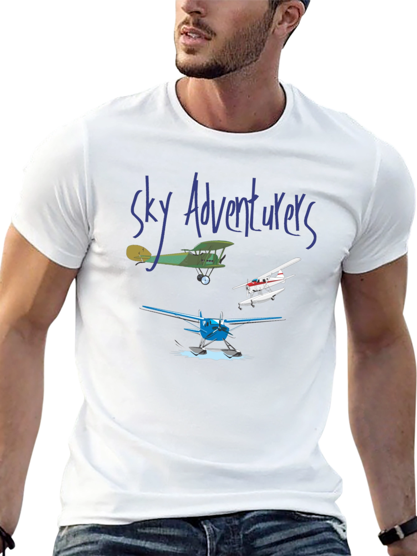Sky Adventures T-Shirt - Airplane Design