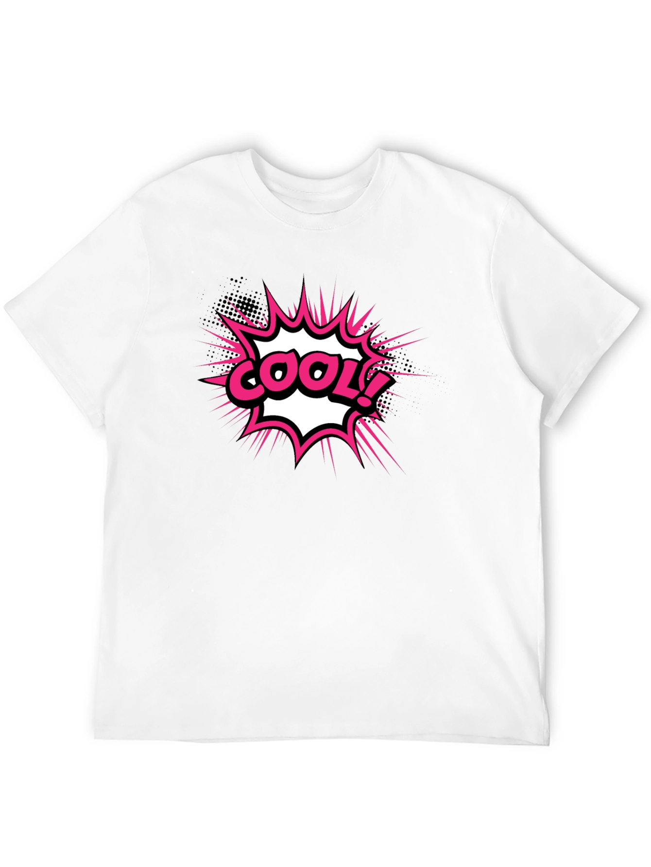 Cool Graphic T-Shirt - Black Comic Style Tee