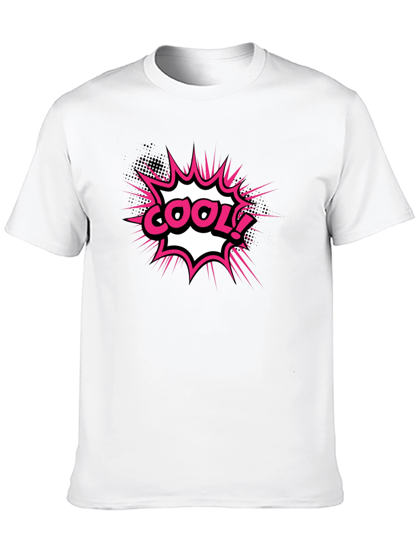 Cool Graphic T-Shirt - Black Comic Style Tee