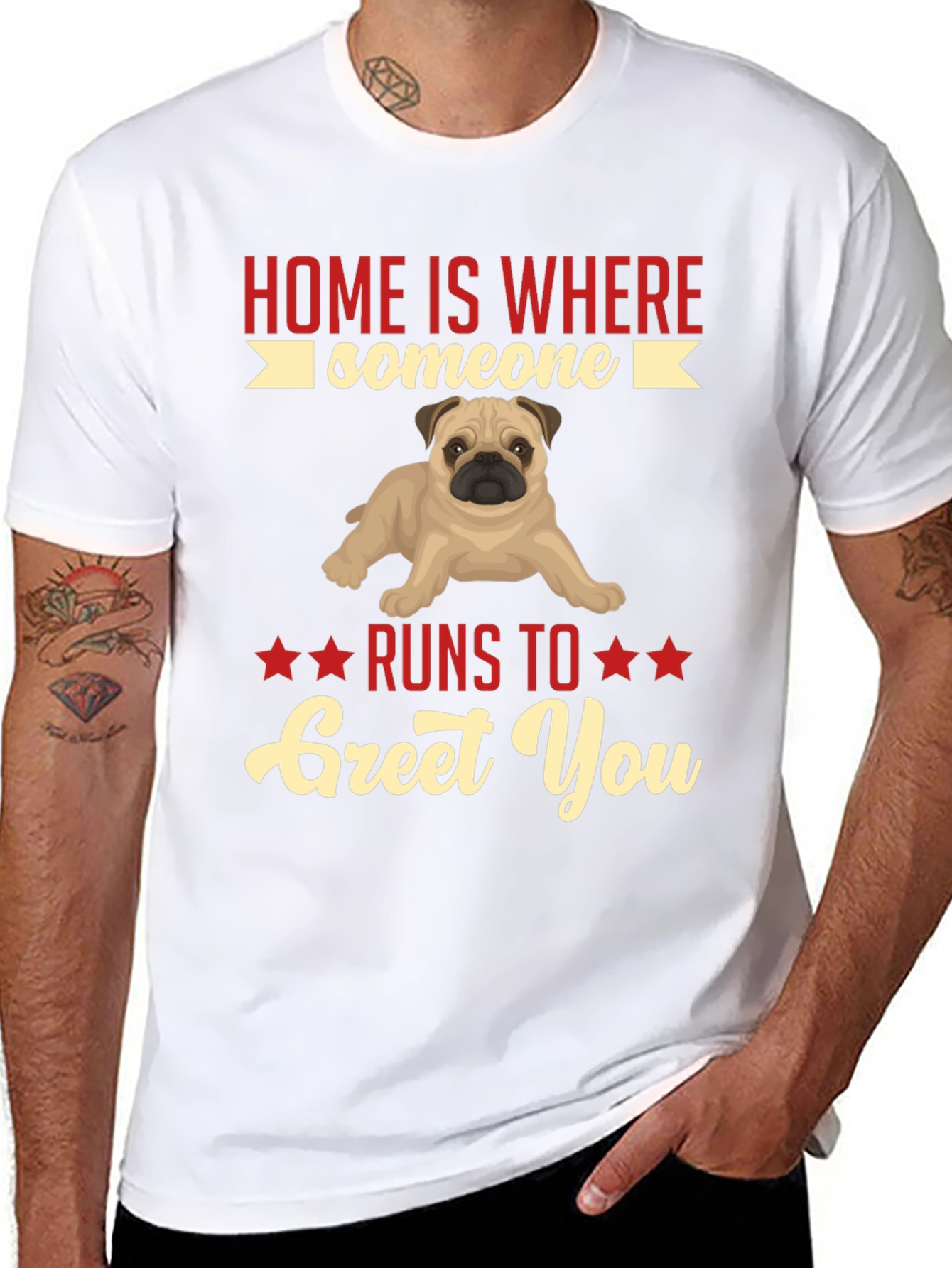 Home Is Where Someone Runs to Greet You T-Shirt