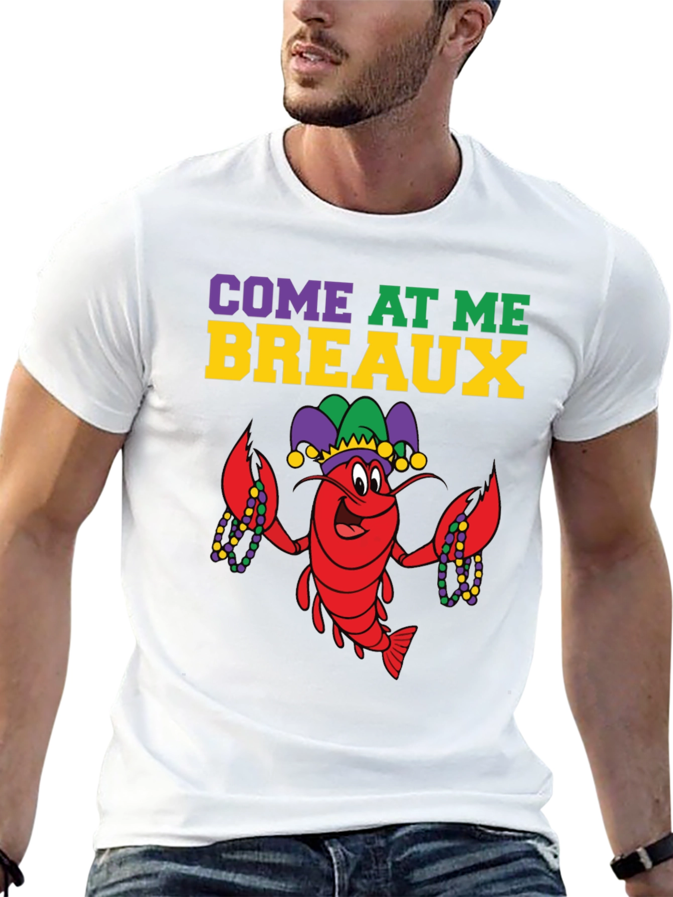 Mardi Gras Lobster T-Shirt Come At Me Breaux