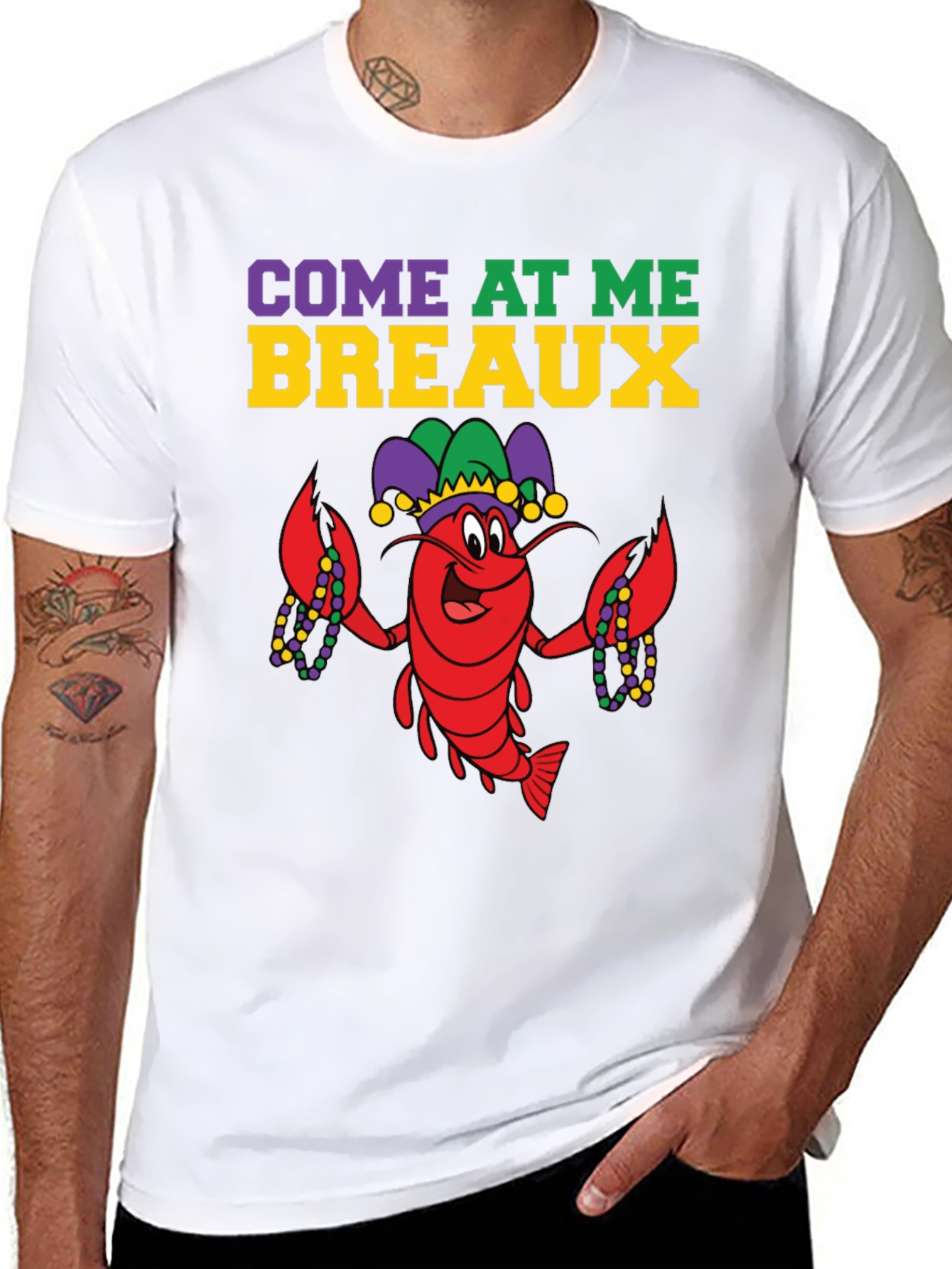 Mardi Gras Lobster T-Shirt Come At Me Breaux