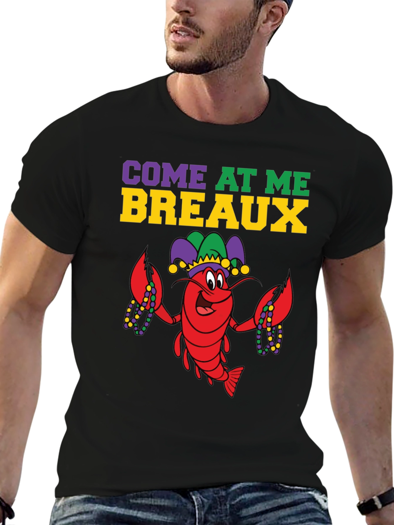 Mardi Gras Lobster T-Shirt Come At Me Breaux