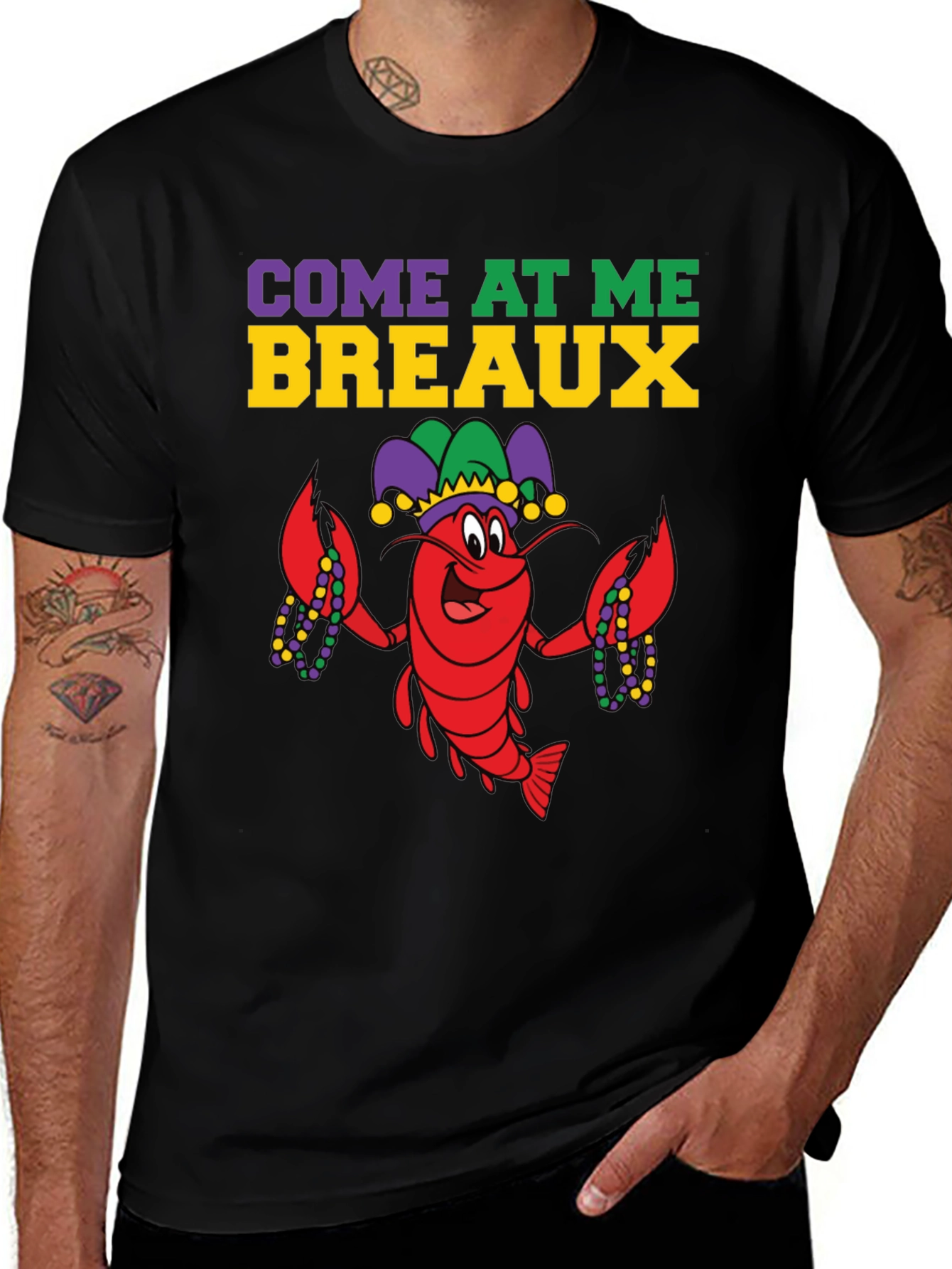 Mardi Gras Lobster T-Shirt Come At Me Breaux