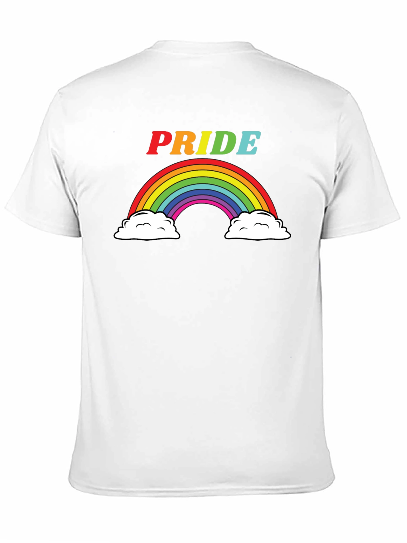 Pride Rainbow Graphic Tee - Soft Black T-Shirt