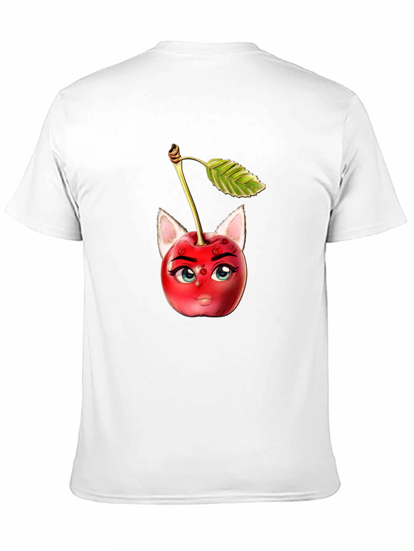 Whimsical Cherry Cat T-Shirt