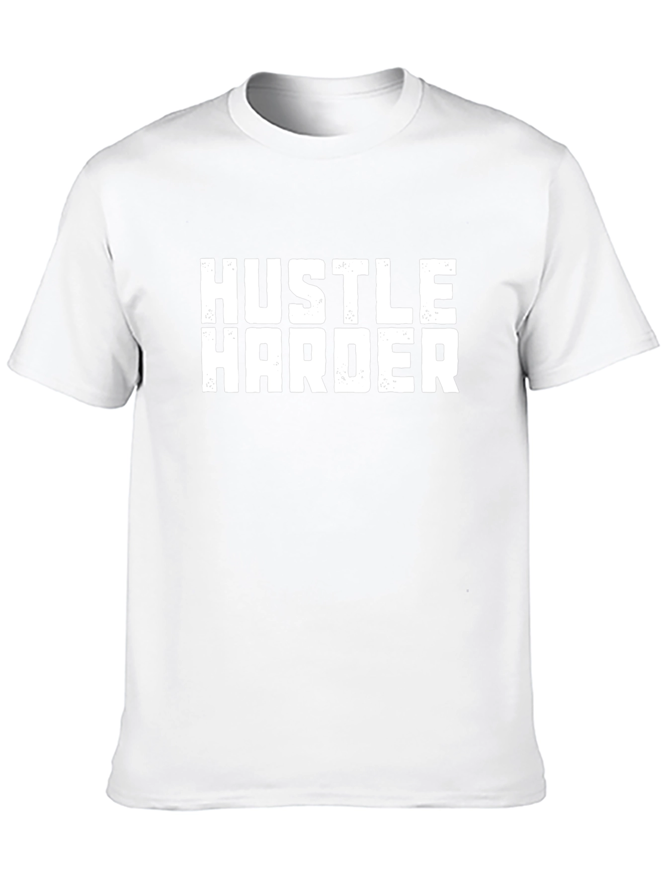 Hustle Harder Graphic Print Black T-Shirt