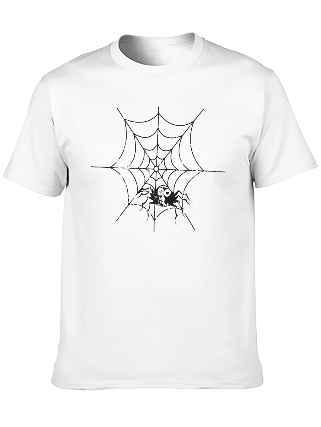 Spooky Spider Web Graphic Tee - Halloween Ready!