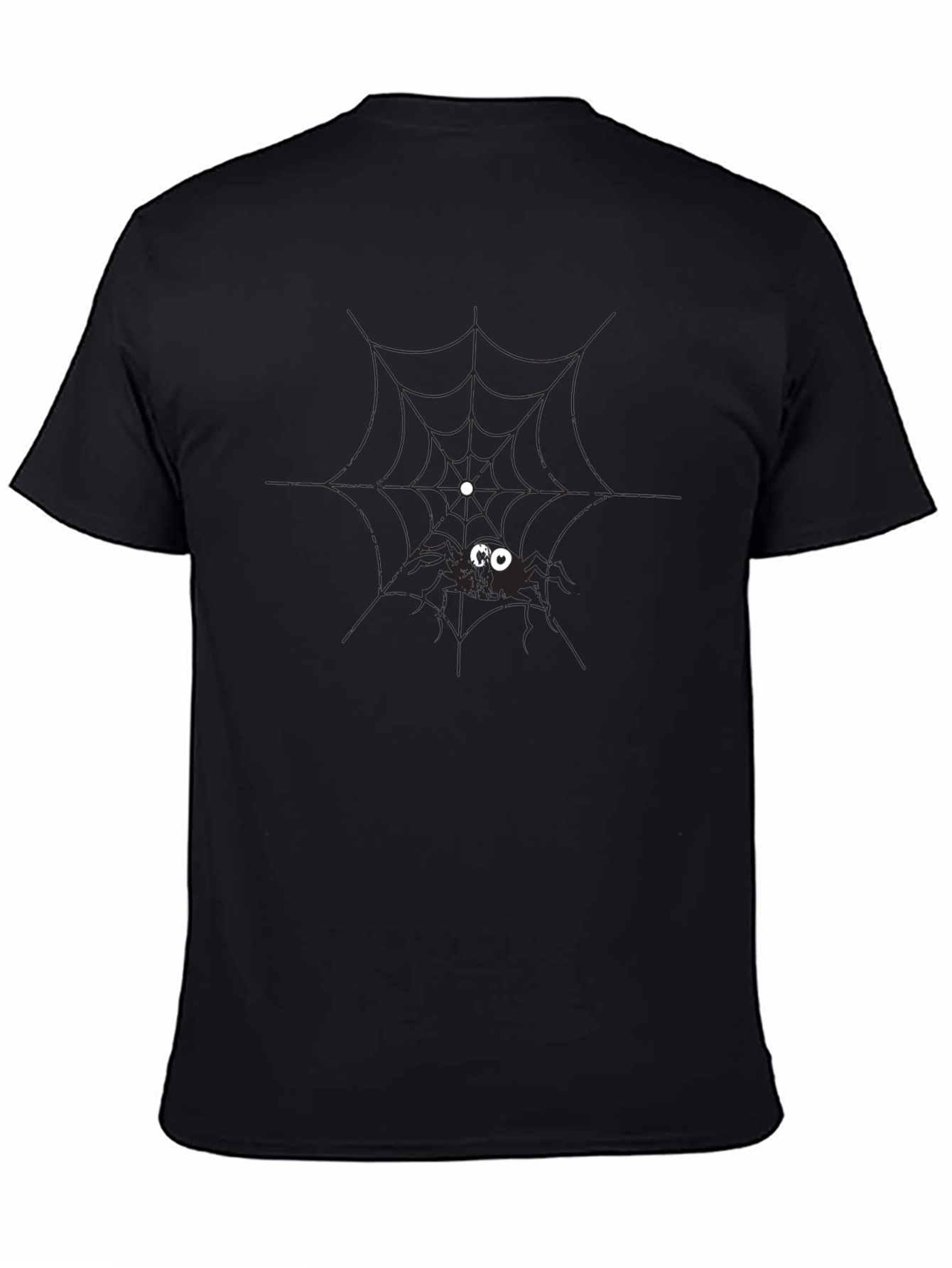 Spooky Spider Web Graphic Tee - Halloween Ready!