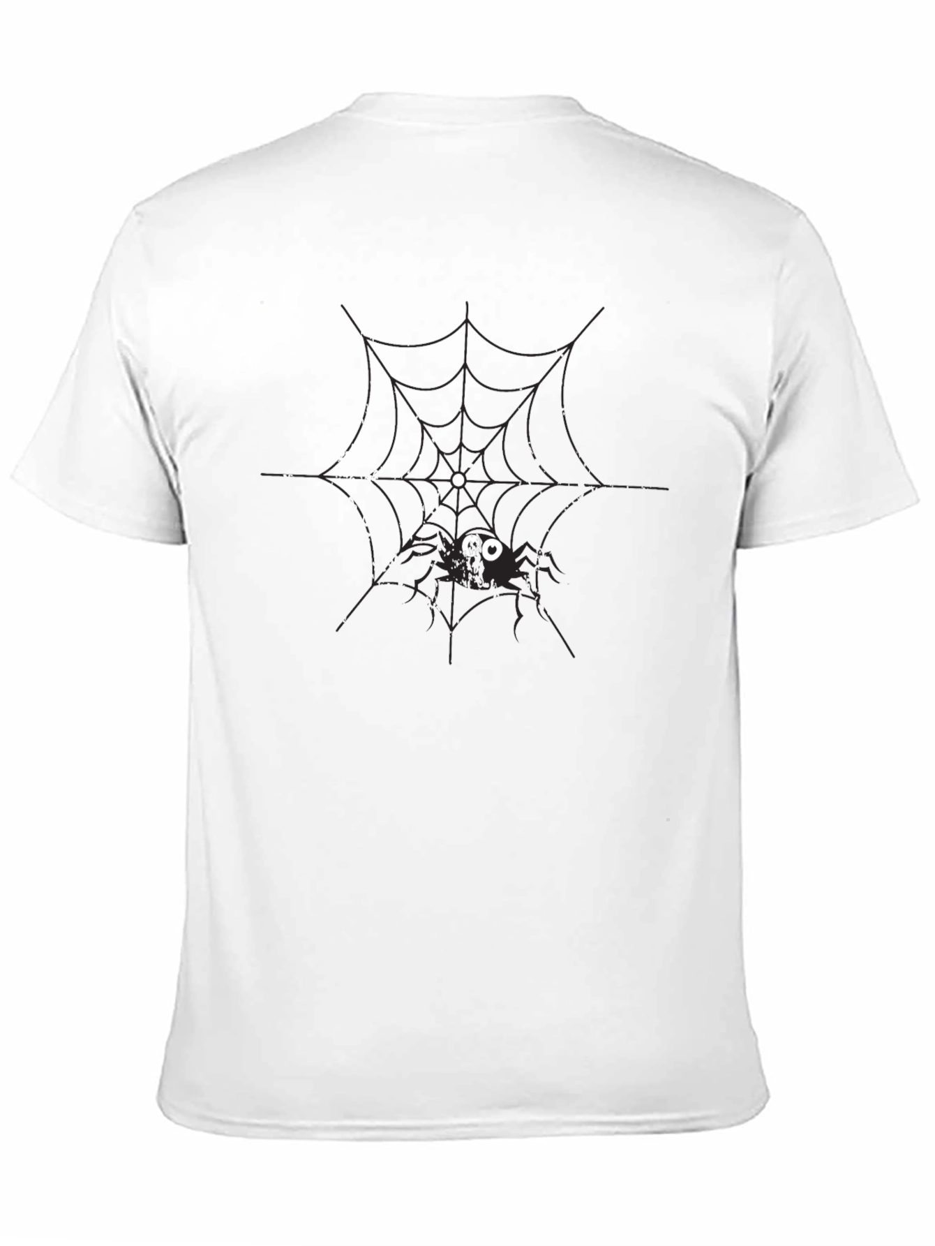 Spooky Spider Web Graphic Tee - Halloween Ready!