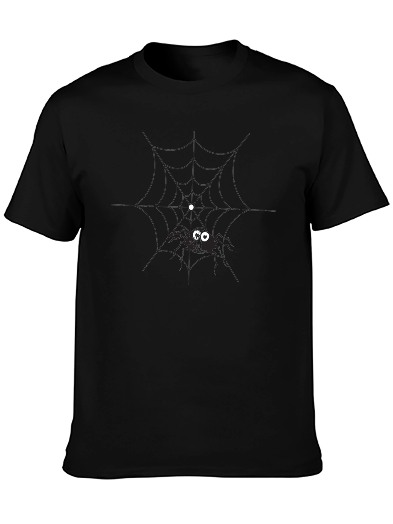 Spooky Spider Web Graphic Tee - Halloween Ready!