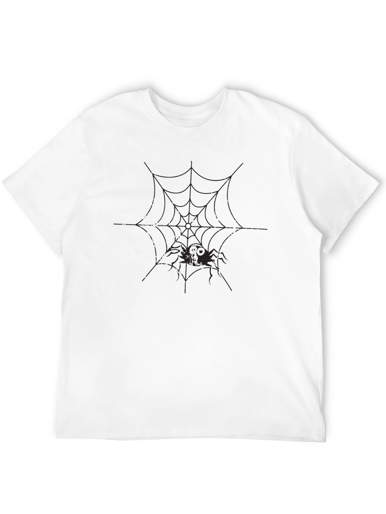 Spooky Spider Web Graphic Tee - Halloween Ready!
