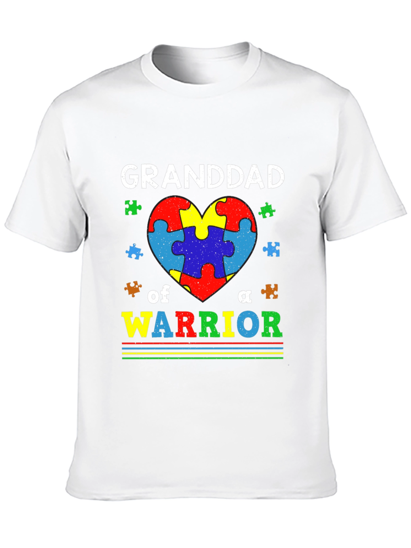 Granddad of a Warrior Autism Awareness T-Shirt