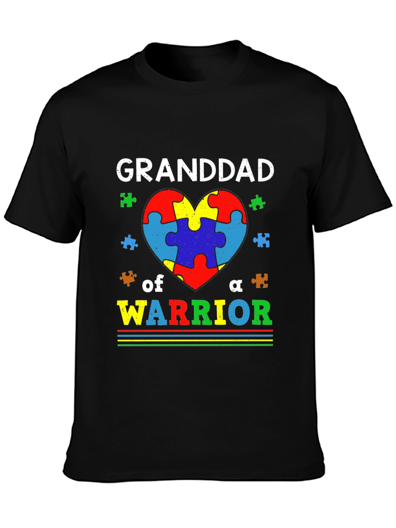 Granddad of a Warrior Autism Awareness T-Shirt