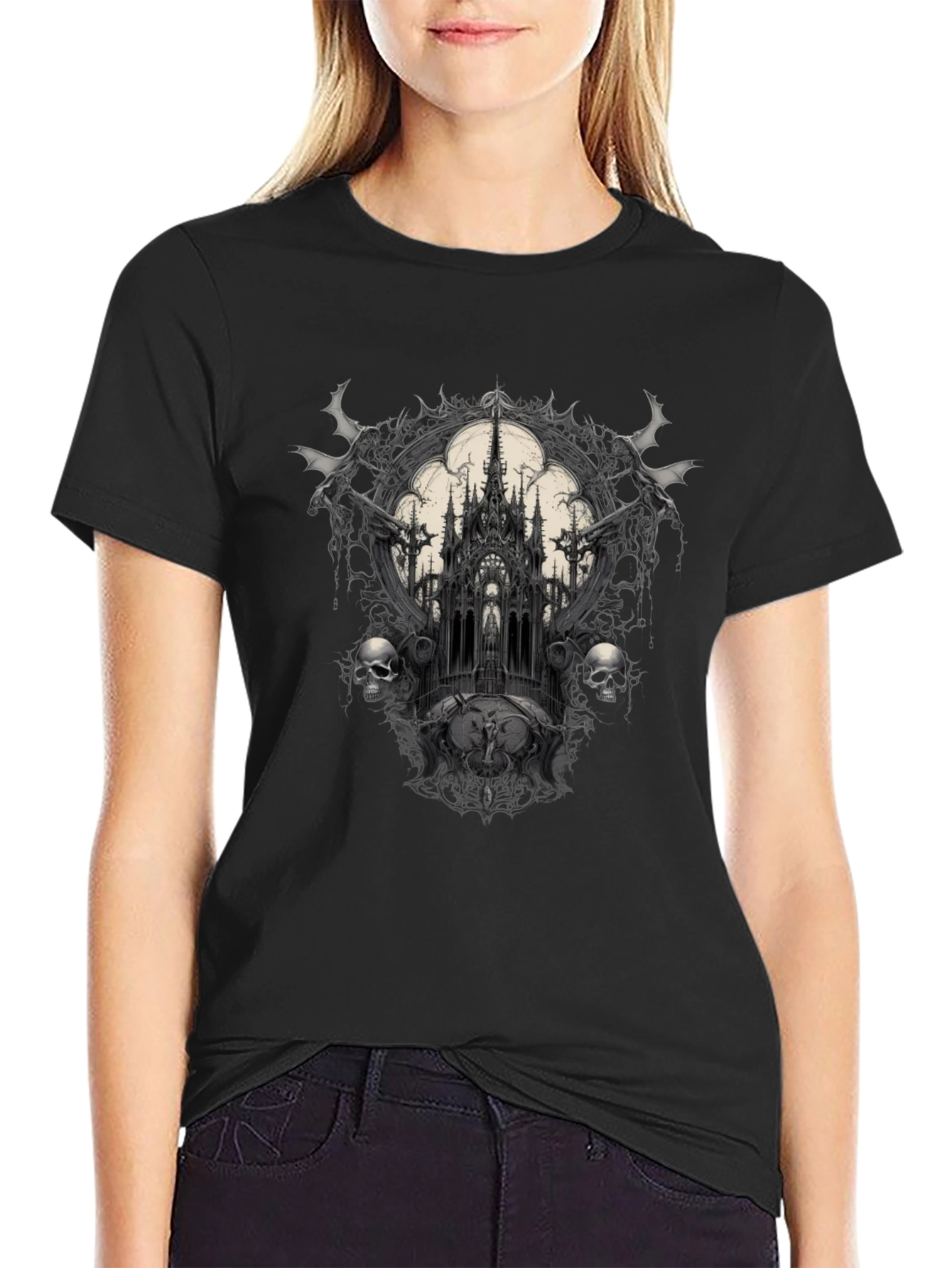 Gothic Castle Black T-Shirt