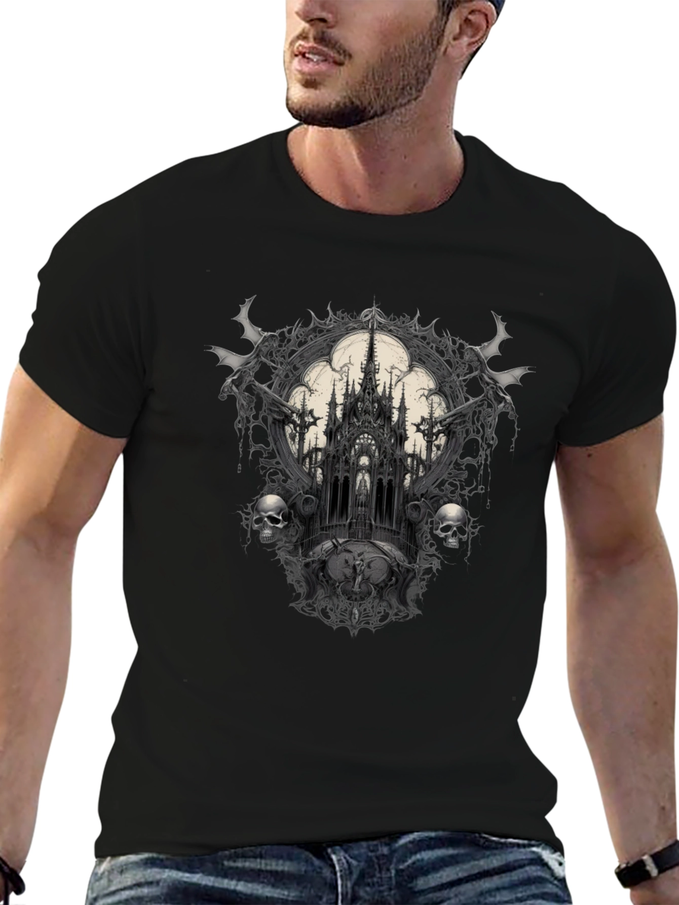 Gothic Castle Black T-Shirt