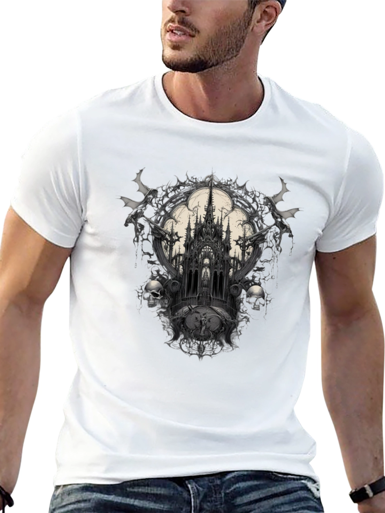 Gothic Castle Black T-Shirt
