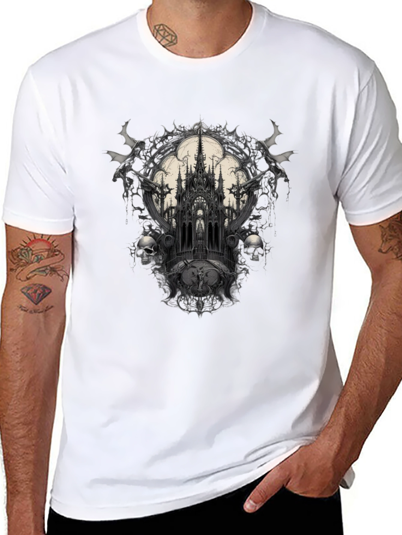 Gothic Castle Black T-Shirt