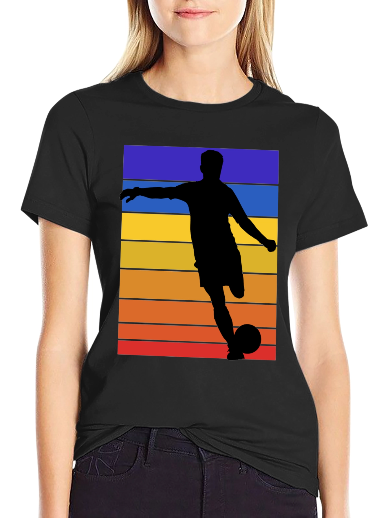 Retro Soccer Silhouette T-Shirt