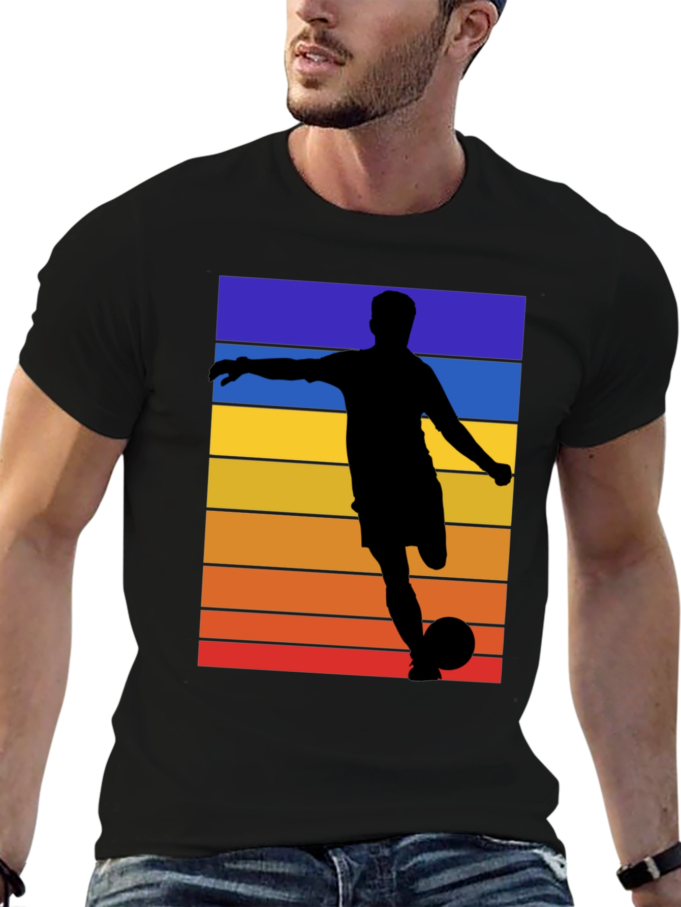 Retro Soccer Silhouette T-Shirt