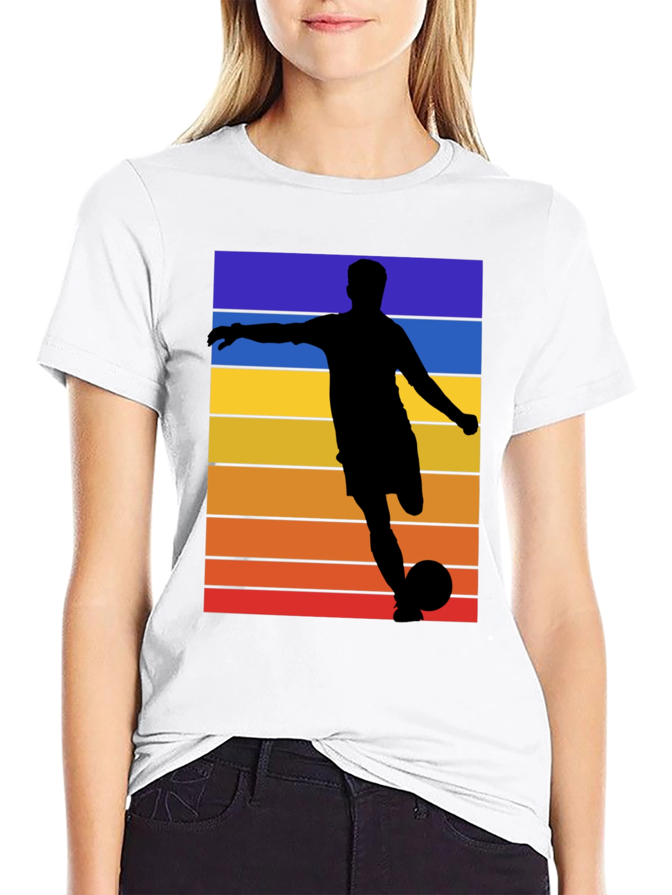Retro Soccer Silhouette T-Shirt