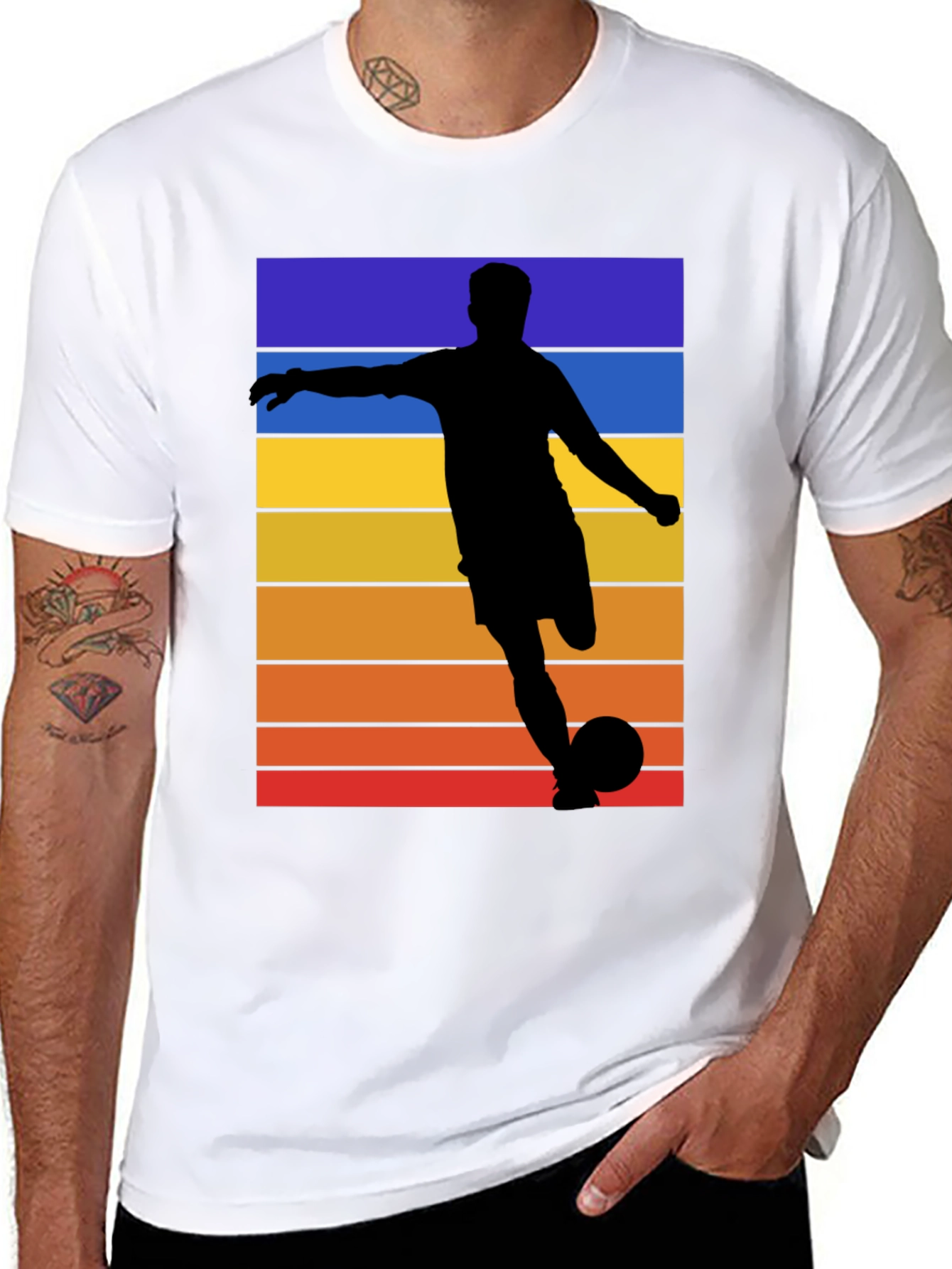 Retro Soccer Silhouette T-Shirt