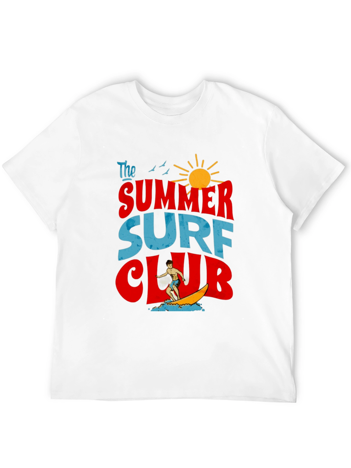 Summer Surf Club Graphic T-Shirt - Retro Beach Vibes