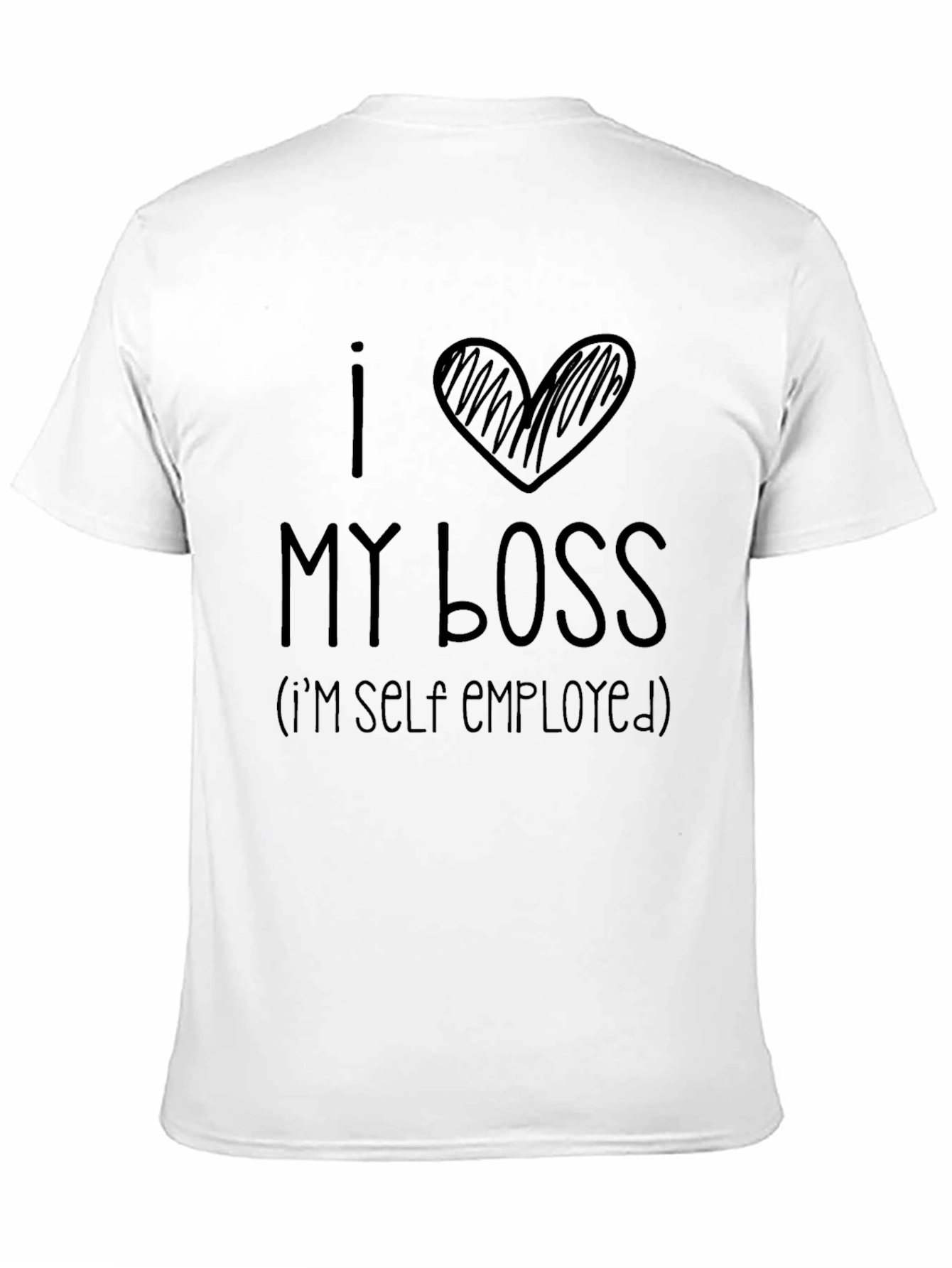 I Heart My Boss Self Employed Graphic Tee