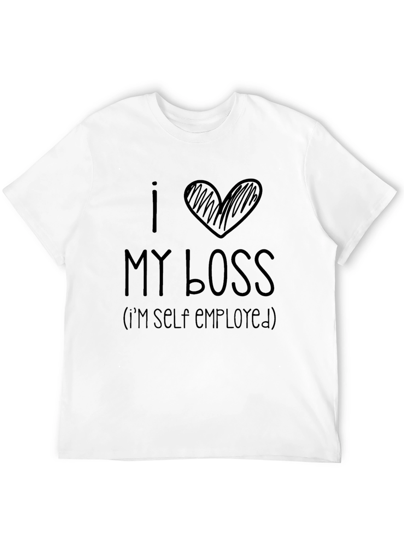I Heart My Boss Self Employed Graphic Tee