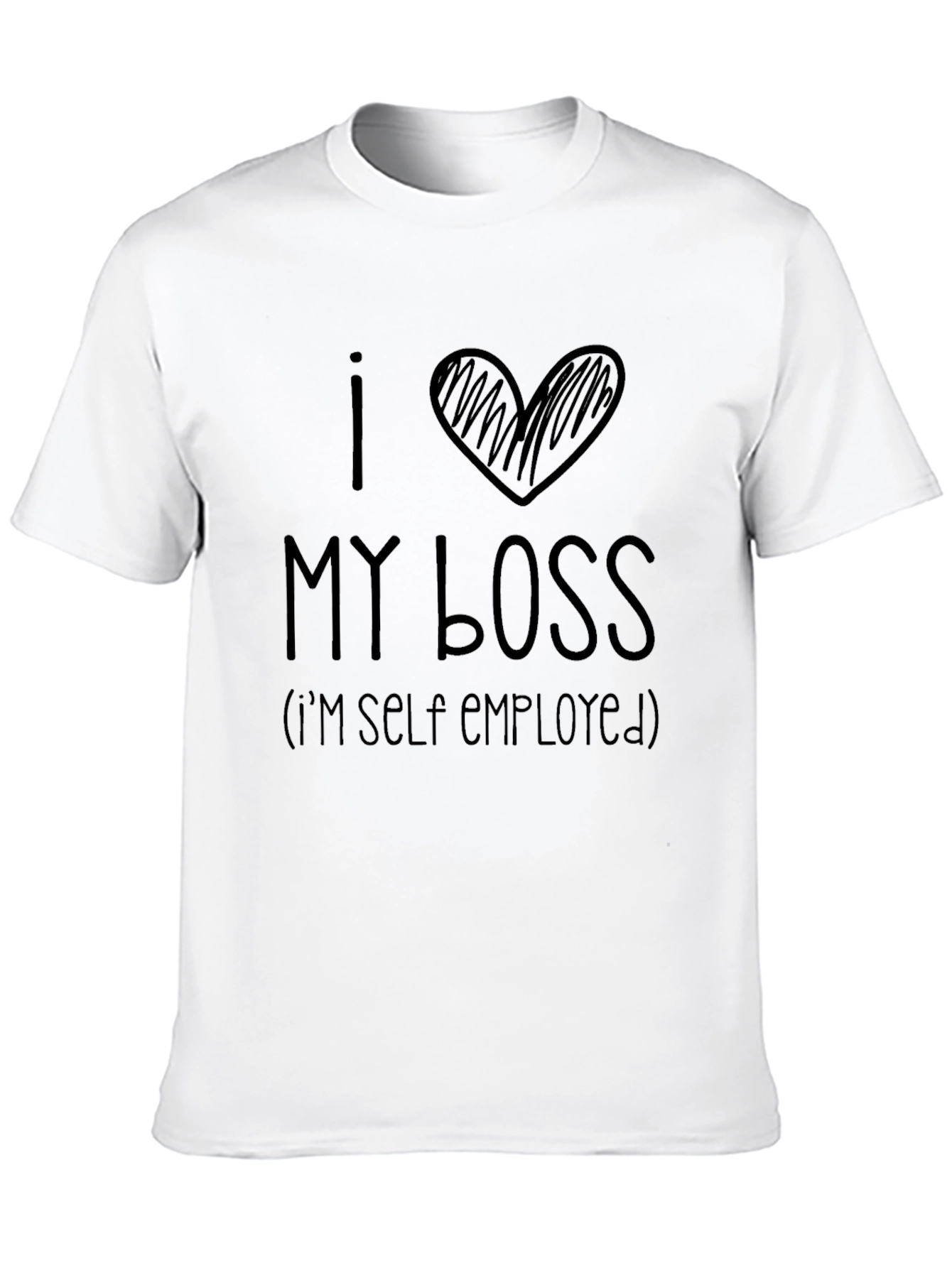 I Heart My Boss Self Employed Graphic Tee