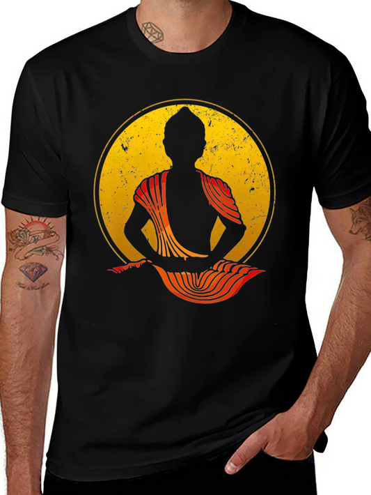 Buddha Silhouette Graphic T-Shirt