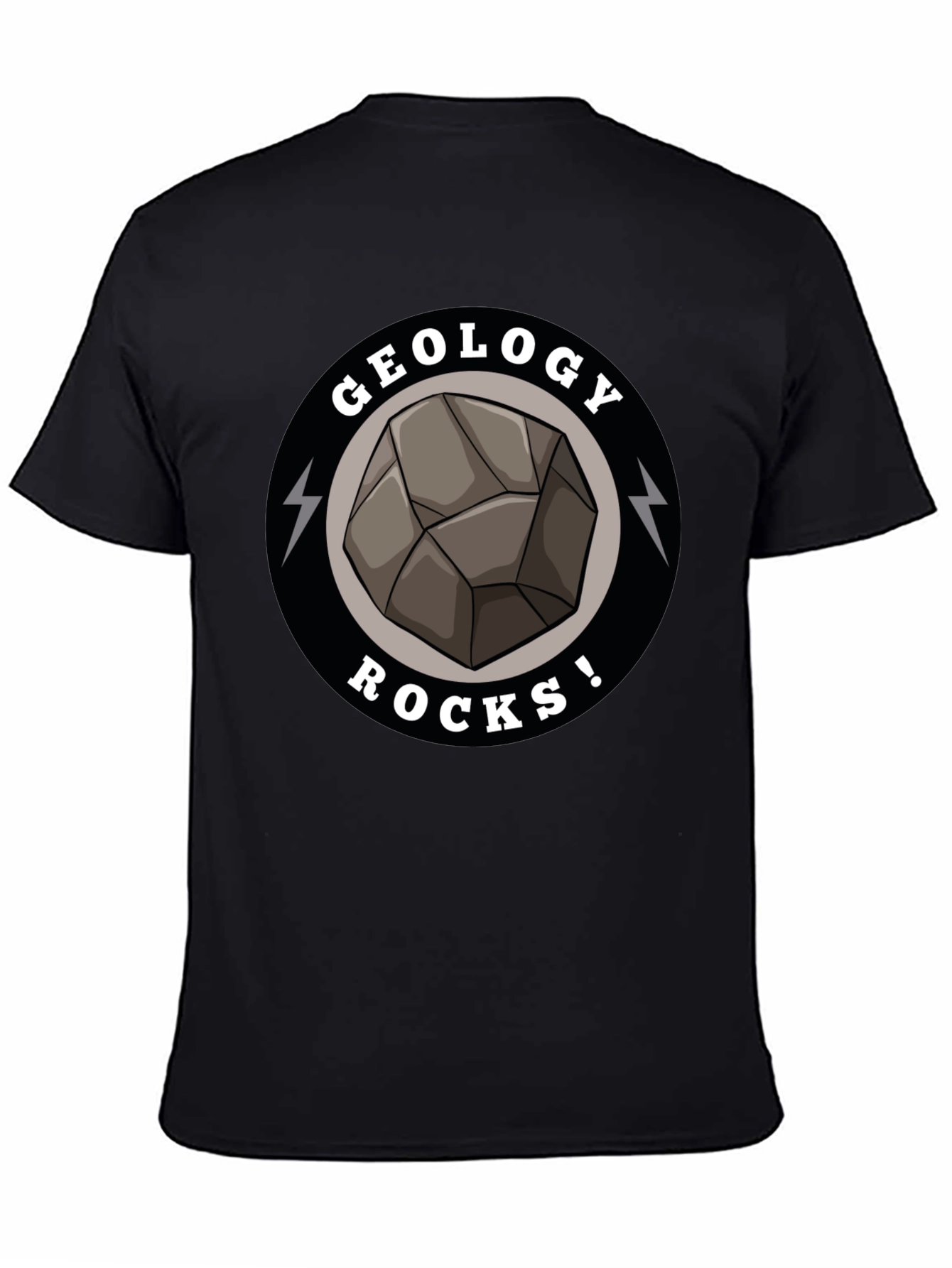 Geology Rocks Graphic T-Shirt - Black