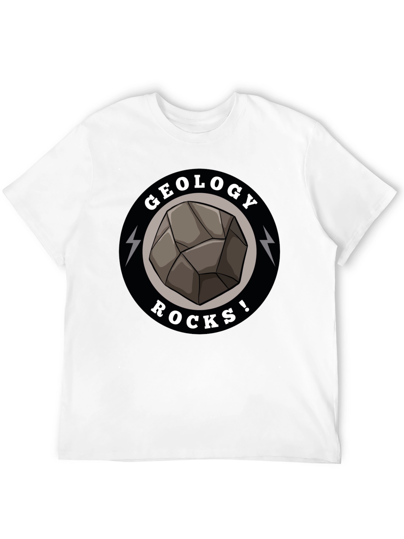 Geology Rocks Graphic T-Shirt - Black