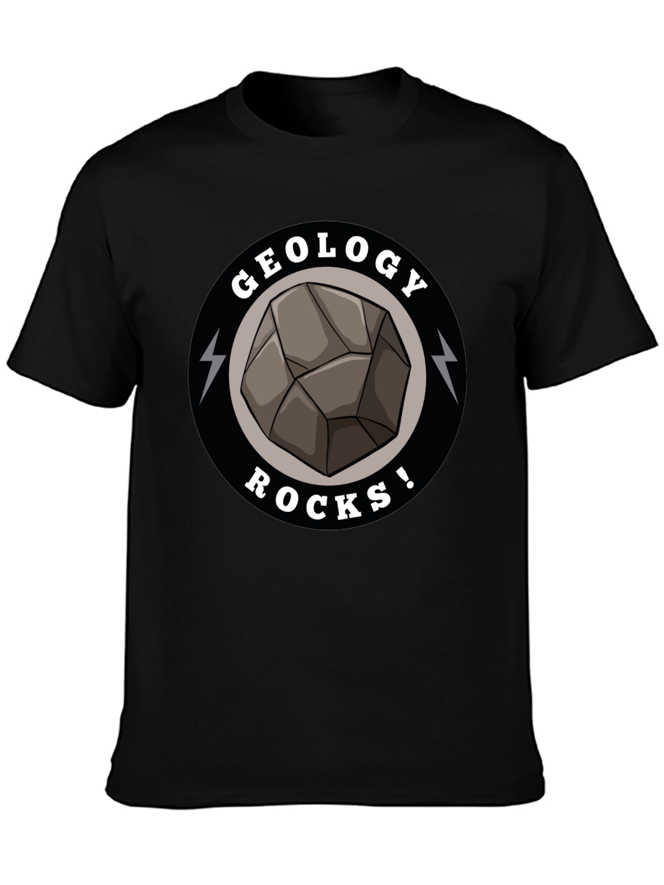 Geology Rocks Graphic T-Shirt - Black