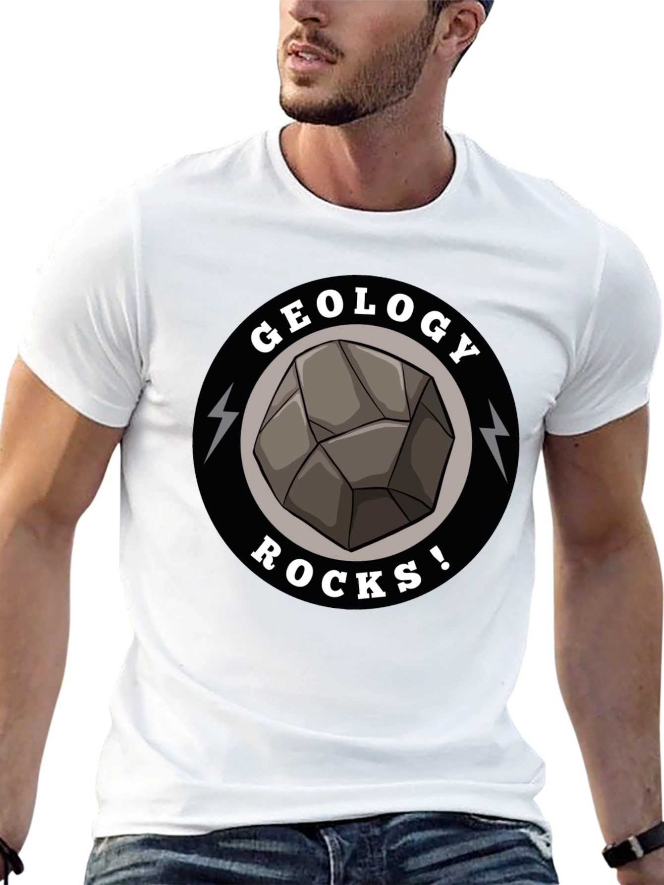 Geology Rocks Graphic T-Shirt - Black